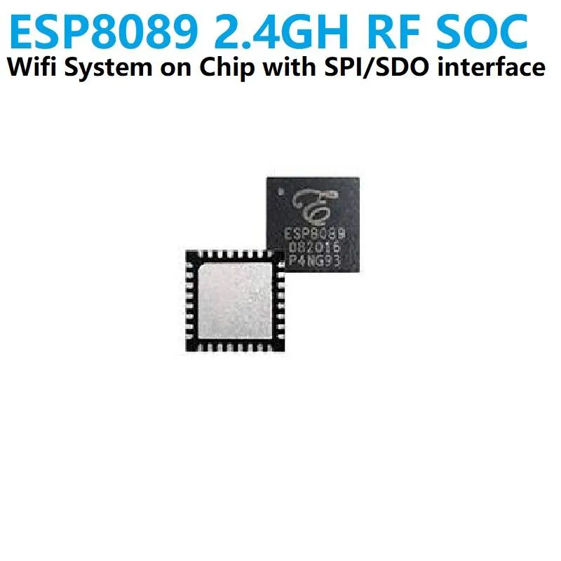 شريحة ESP8089 للواي فاي بغلاف QFN32 وواجهة SPI/SDIO