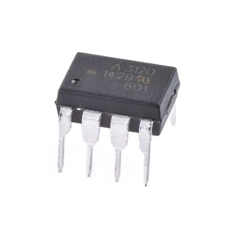 عازل ضوئي HCPL-3120 عالي السرعة لتشغيل بوابات IGBT وMOSFET بغلاف DIP-8