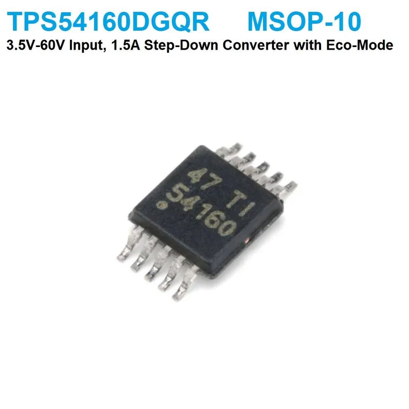 TPS54160DGQR 60V 1.5A Step-Down Converter with Eco-Mode