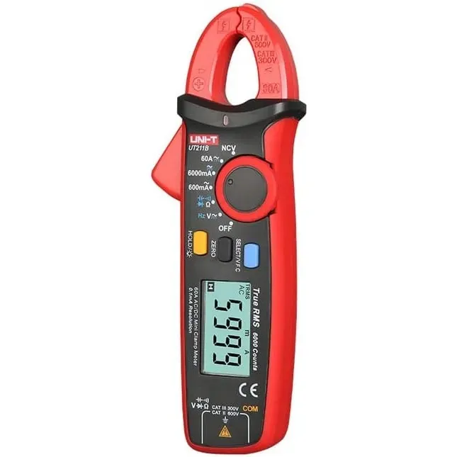 UNI-T UT211B 60A Digital Mini Clamp Meter, 6000 Counts