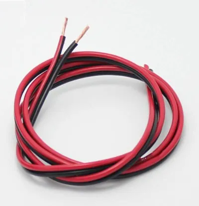 Red & Black PVC Copper Speaker Cable 2x0.5mm² 1 Meter Audio Power Wire