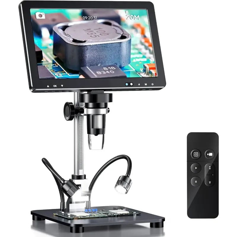 مجهر رقمي DM12 بشاشة 10.1 بوصة ودقة 1080P وتكبير 2000X