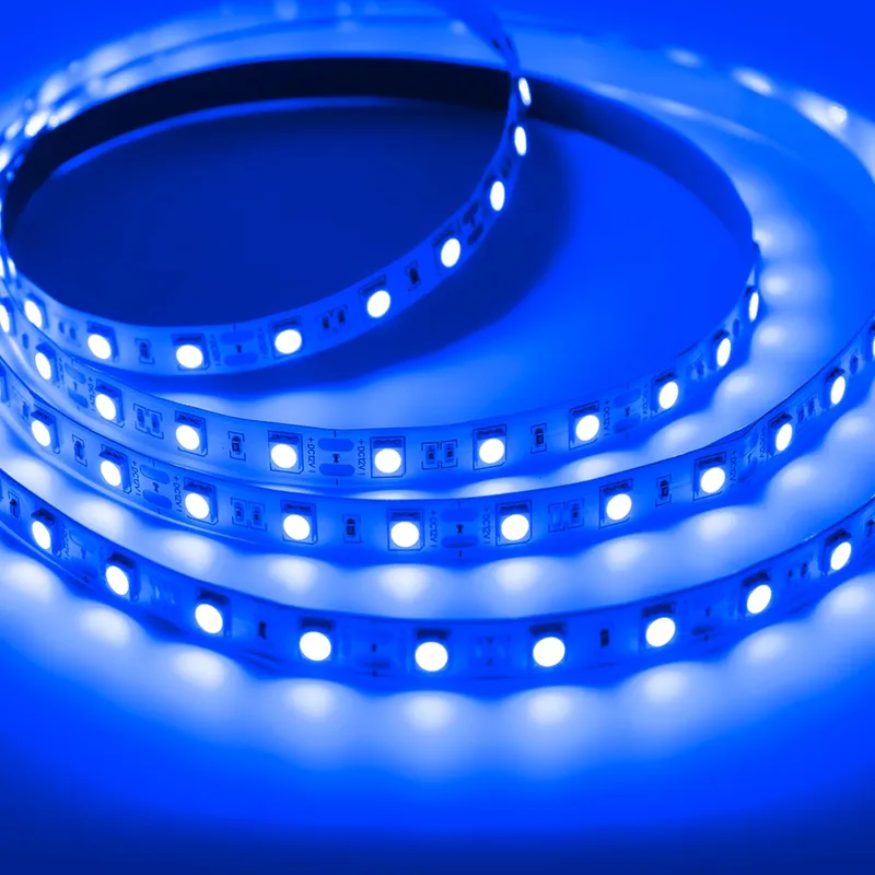 Blue LED Strip 12V, 60 LED/m, IP20, 5 m Flexible Tape