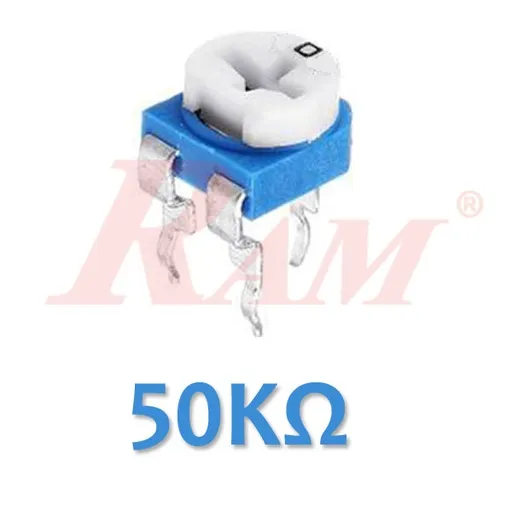 Top Adjust Carbon Trimmer Potentiometer 50KΩ