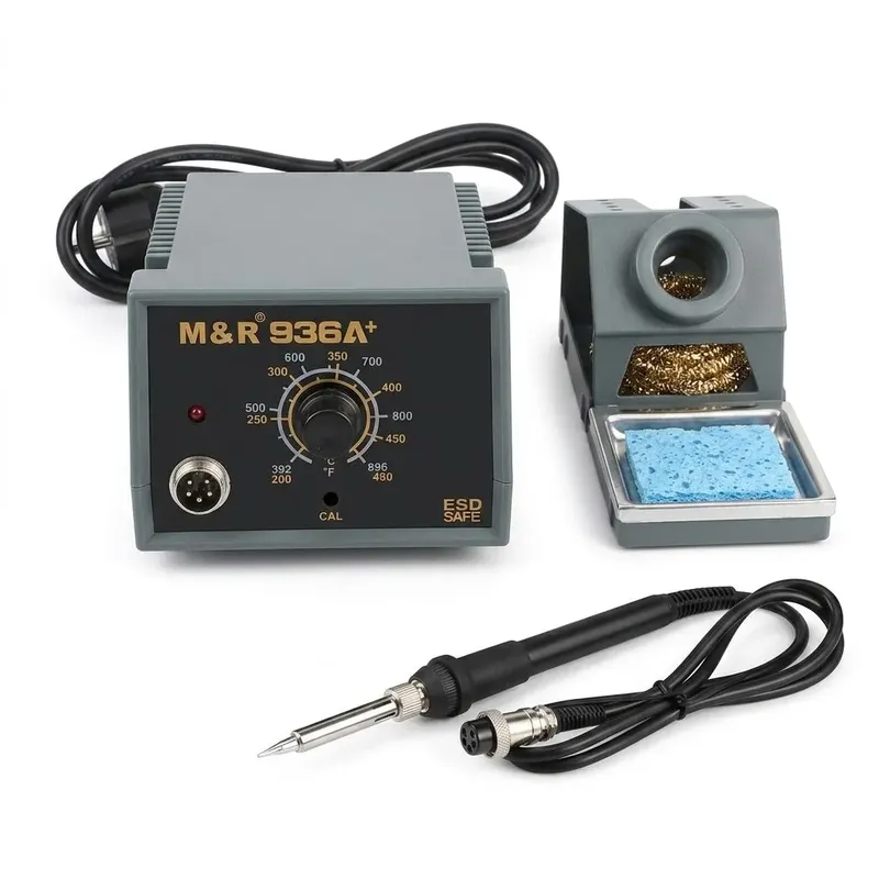 M&R 936A+ Soldering Iron Station 200°C-480°C ESD-Safe