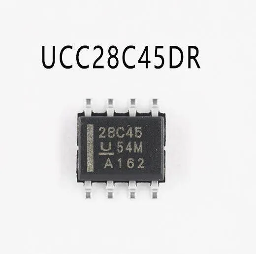 متحكم PWM بوضع التيار UCC28C45 منخفض الطاقة بتقنية BiCMOS بغلاف SOP8