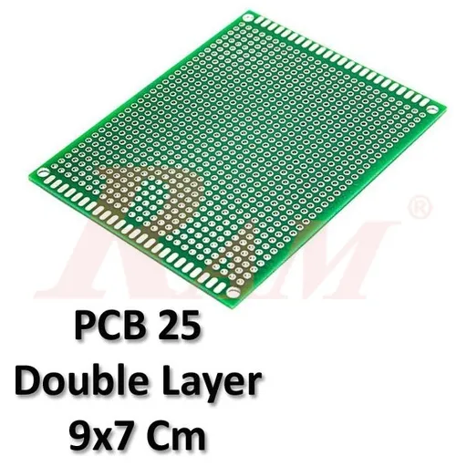 لوحة تجارب FR-4 مثقبة الوجهين بمقاس 7×9 سم
