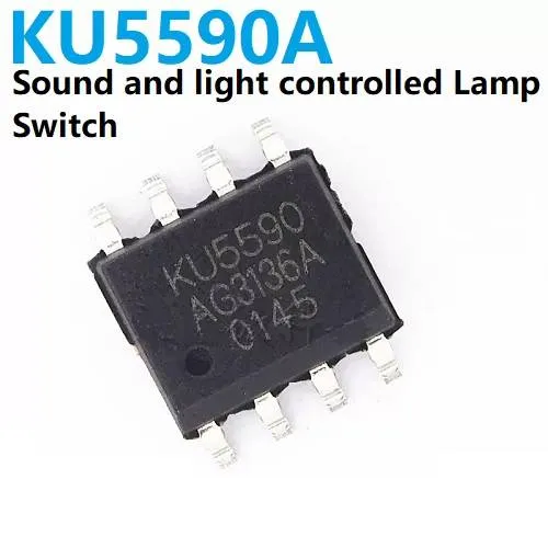 KU5590A Sound and Light Controlled Lamp Timer Switch IC SOP8