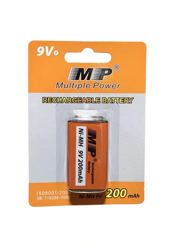 MP 9V Ni-MH Rechargeable Battery 200mAh
