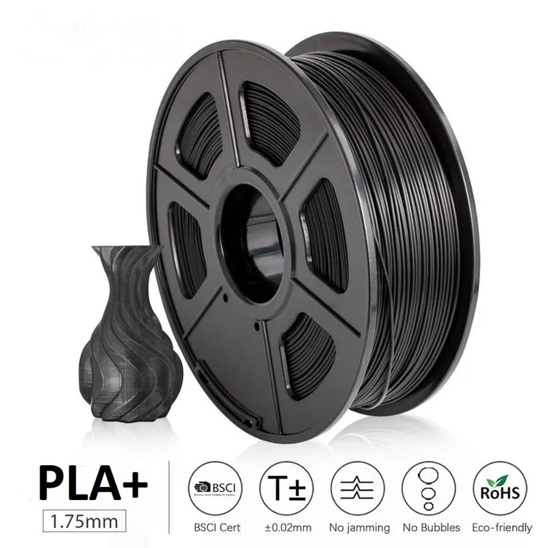 خيط طباعة UGE PLA+ قطر 1.75 مم وزن 1 كجم - أسود
