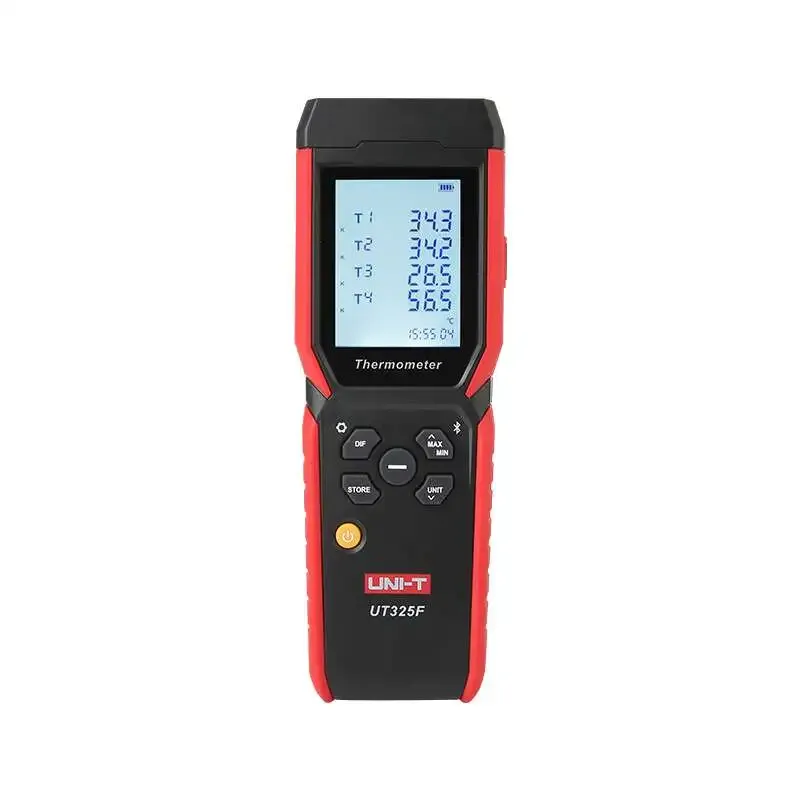 مقياس حرارة رقمي UNI-T UT325F بأربع قنوات