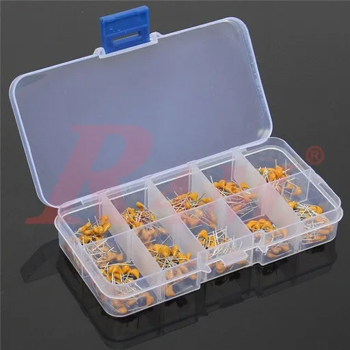 Ceramic Capacitor Assortment 300 pcs, 10 Values 10 pF–100 nF 50 V