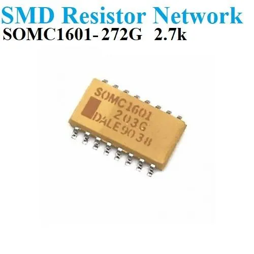 SOMC1601-272G 2.7kΩ Resistor Network SMD x15 Bussed