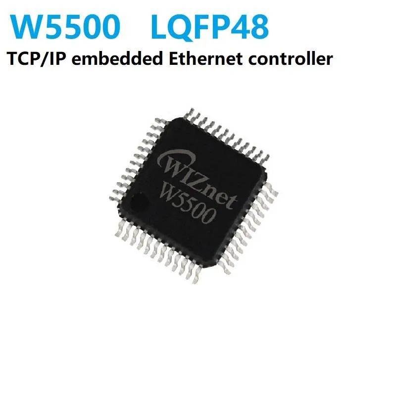 WIZnet W5500 Hardwired TCP/IP Ethernet Controller LQFP48
