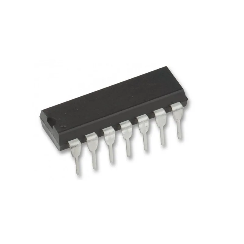 7406 Hex Inverter Buffer/Driver IC Open-Collector (DIP-14)