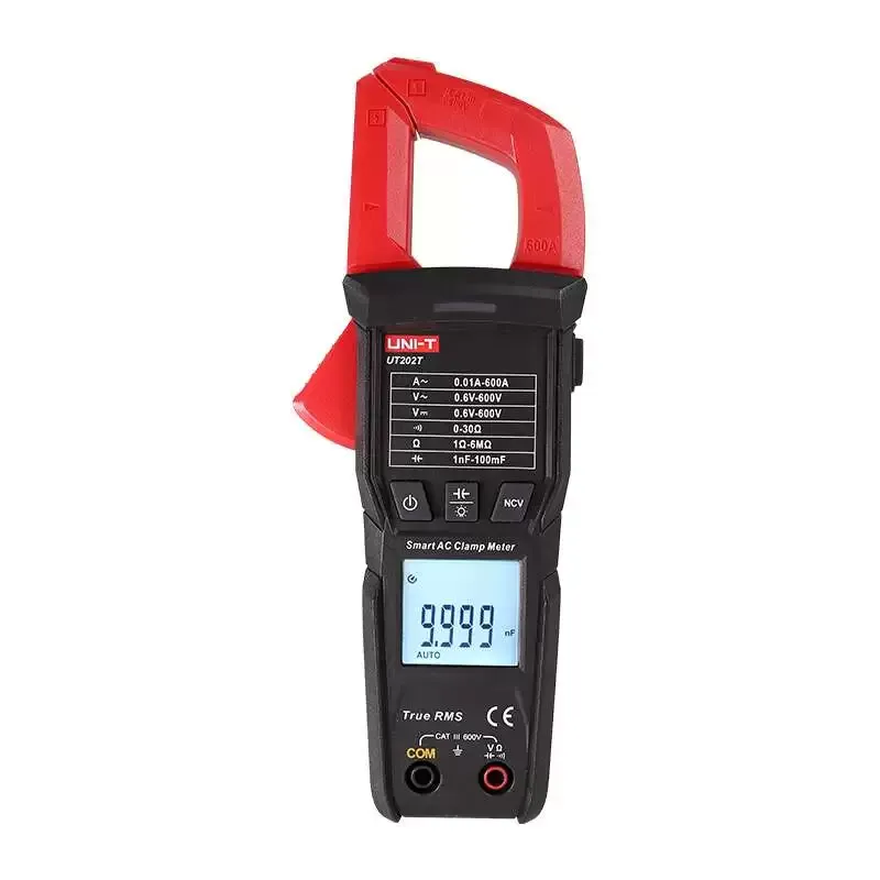 مقياس كلامب ذكي UNI-T UT202T بسعة 600 A للتيار المتردد