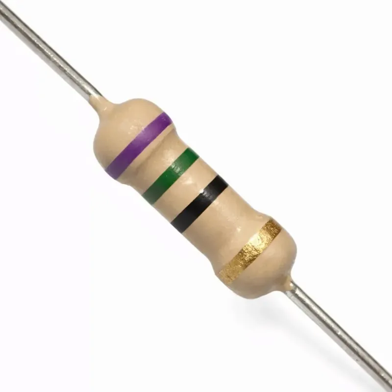 Carbon Resistor 75Ω 2W Through Hole