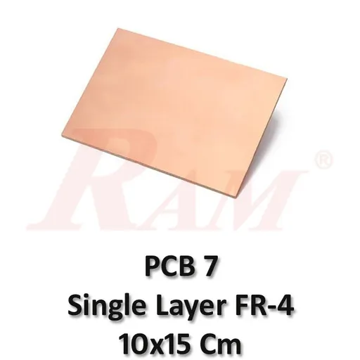 لوح PCB من FR4 طبقة واحدة 10 × 15 سم (PCB7)