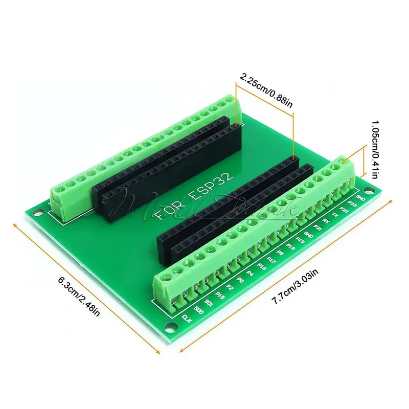 ESP32 Expansion Shield (ESP-WM-32) for 38-Pin ESP32 Board