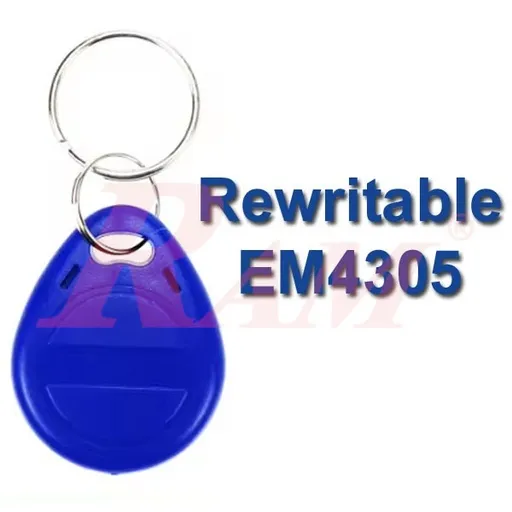 EM4305 125kHz Rewritable Key Fob RFID Tag