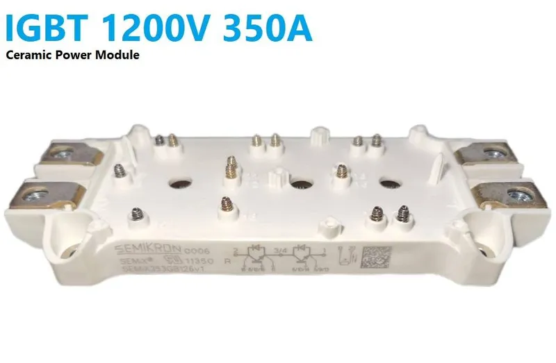 وحدة IGBT من Semikron طراز SEMix353GB126v1 بجهد 1200 فولت وتيار 350 أمبير