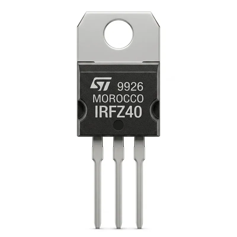 ترانزستور MOSFET قناة N نوع IRFZ40 بجهد 50V وتيار 35A وغلاف TO-220