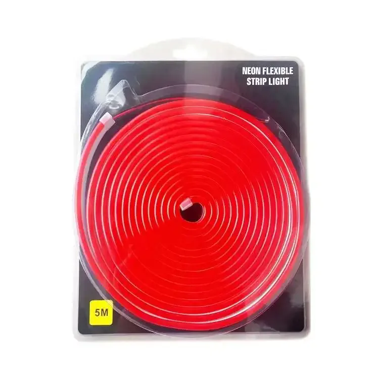 Neon Flexible LED Strip Light 5m Red 12VDC IP65
