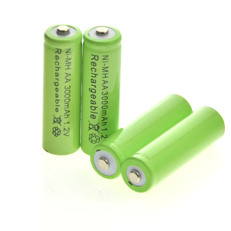 بطارية AA قابلة لإعادة الشحن Ni-MH بجهد 1.2 فولت وسعة 3000mAh (قطعة واحدة)