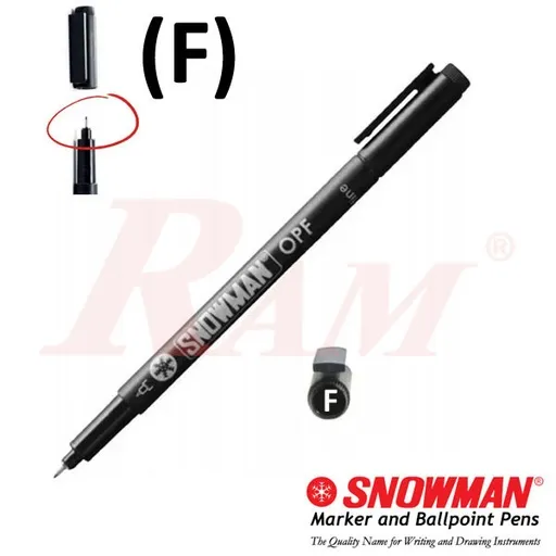 SNOWMAN OPF Fine Tip Waterproof PCB Marker Pen - Black