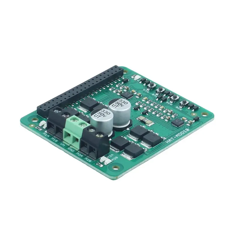 لوحة HAT-MDD10 من Cytron لمحركات التيار المستمر على Raspberry Pi