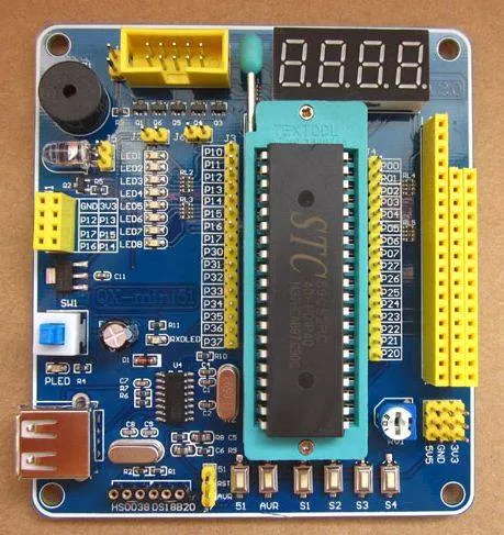 AT89S5x / AVR Learning Development Board Kit with LCD and 7-Segment