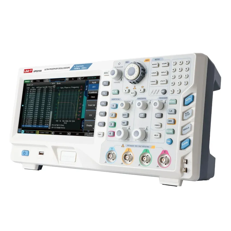 راسم إشارة مختلط UNI-T موديل UPO2104، 4 قنوات، 100 ميغاهرتز