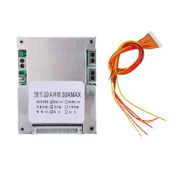 16S 60V 30A Li-ion BMS Protection Module with Cell Balancing