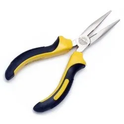 Long Nose Pliers 5 inch with Anti-Slip Dual-Color Handles
