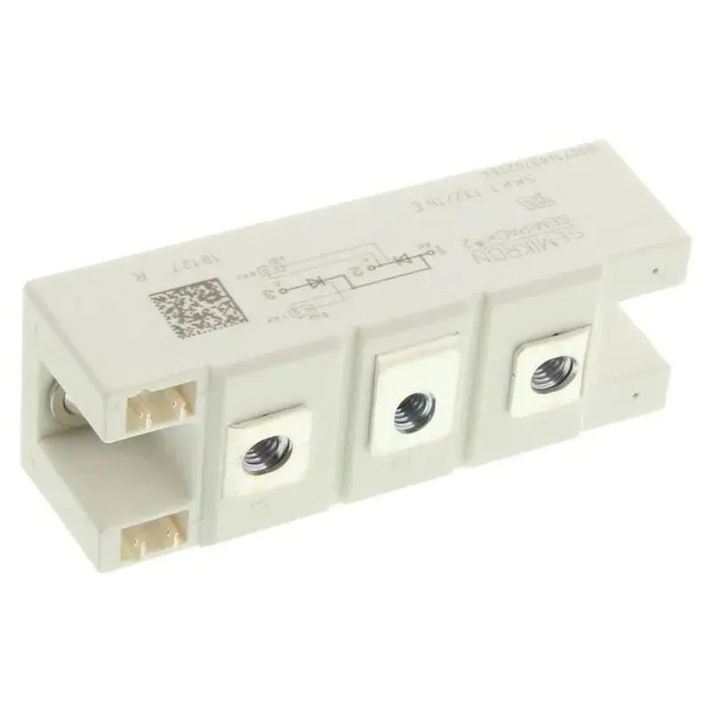 وحدة ثايرستور مزدوجة SEMIKRON SKKT 132/16E، 1.6kV و130A