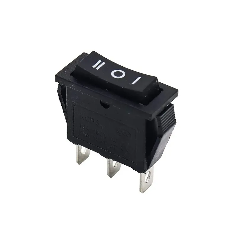 KCD3 On-Off-On Rocker Switch 3-Pin 16A 250VAC 25x10mm