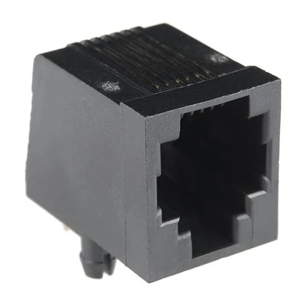 مقبس RJ-11 ذو 6 أطراف للتثبيت على لوحة الدارة المطبوعة