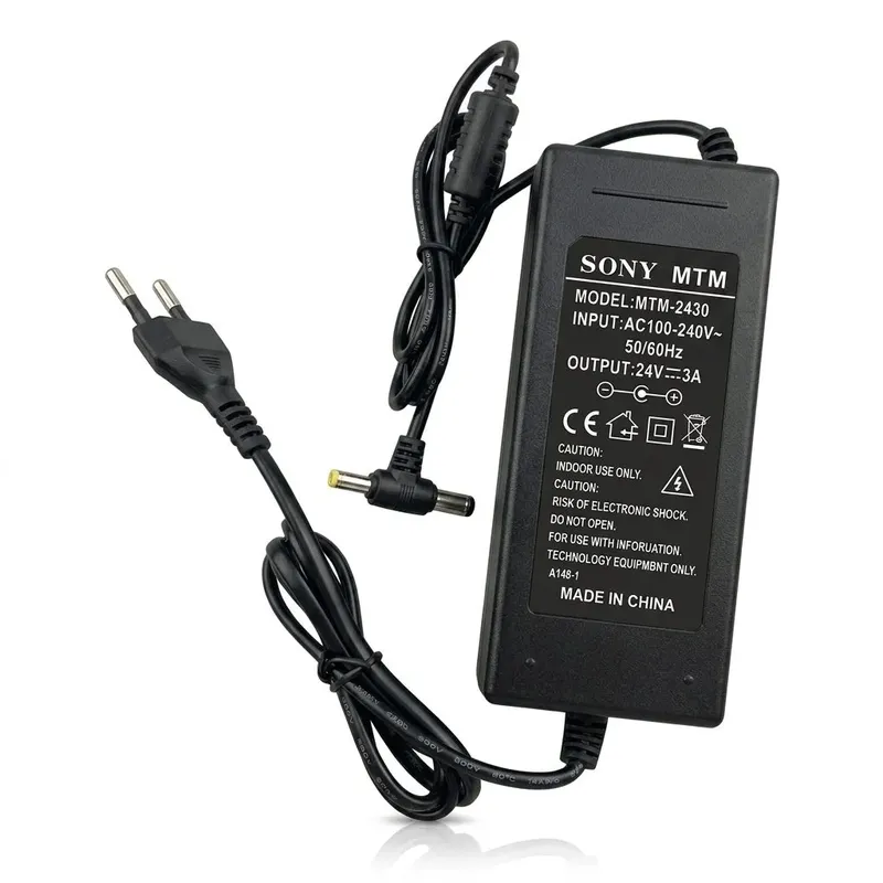 SONY 24V 3A DC Power Adapter with Dual Jack