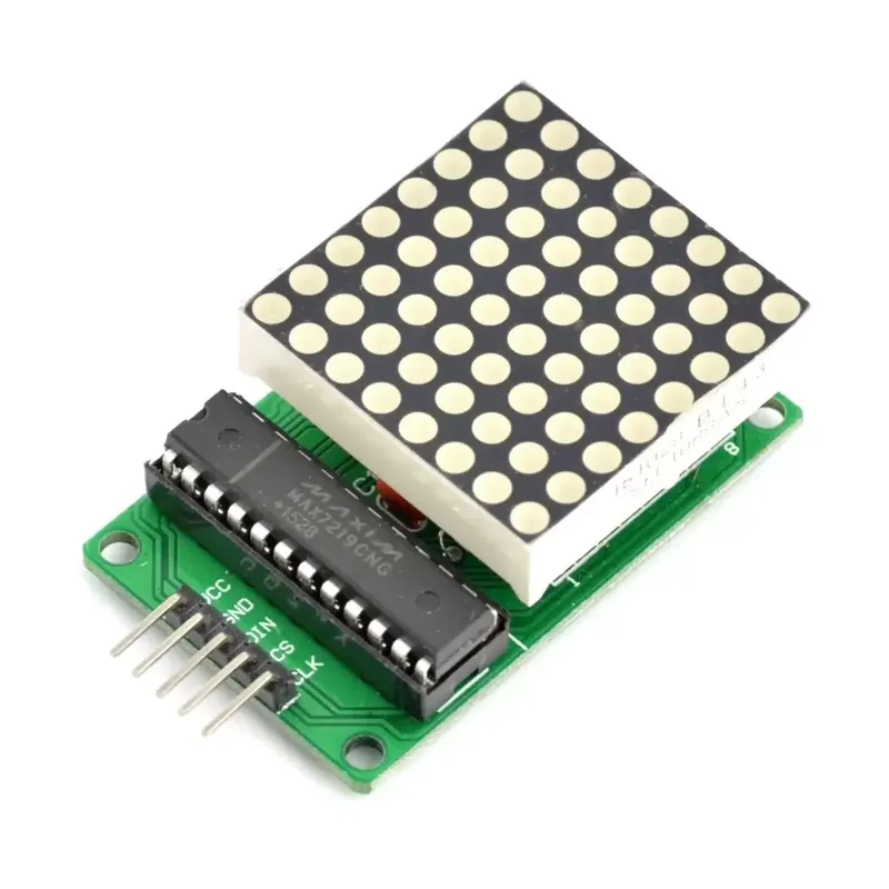 MAX7219 8x8 LED Dot Matrix Display Module (Red, Cascadable)