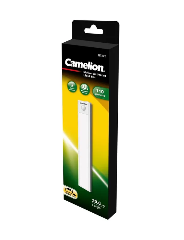 Camelion RS229-CBH Motion Activated LED Light Bar 110lm USB-C Magnetic