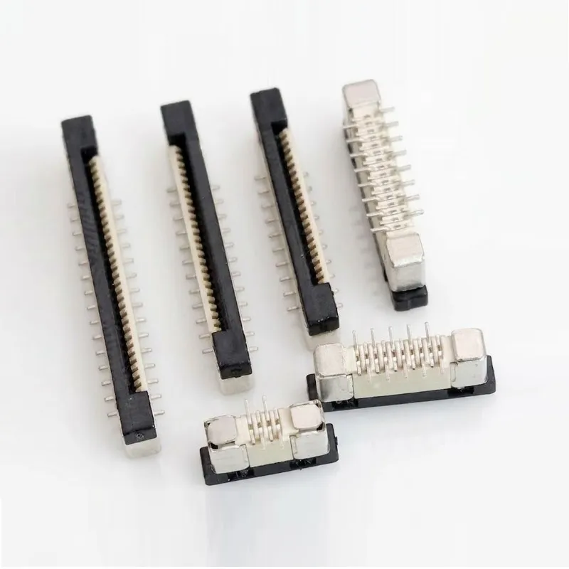 SMD FPC Female Connector 50-Pin 0.5mm Top Insert