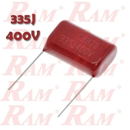 335J-400V Polypropylene Film Capacitor 3.3µF 400V