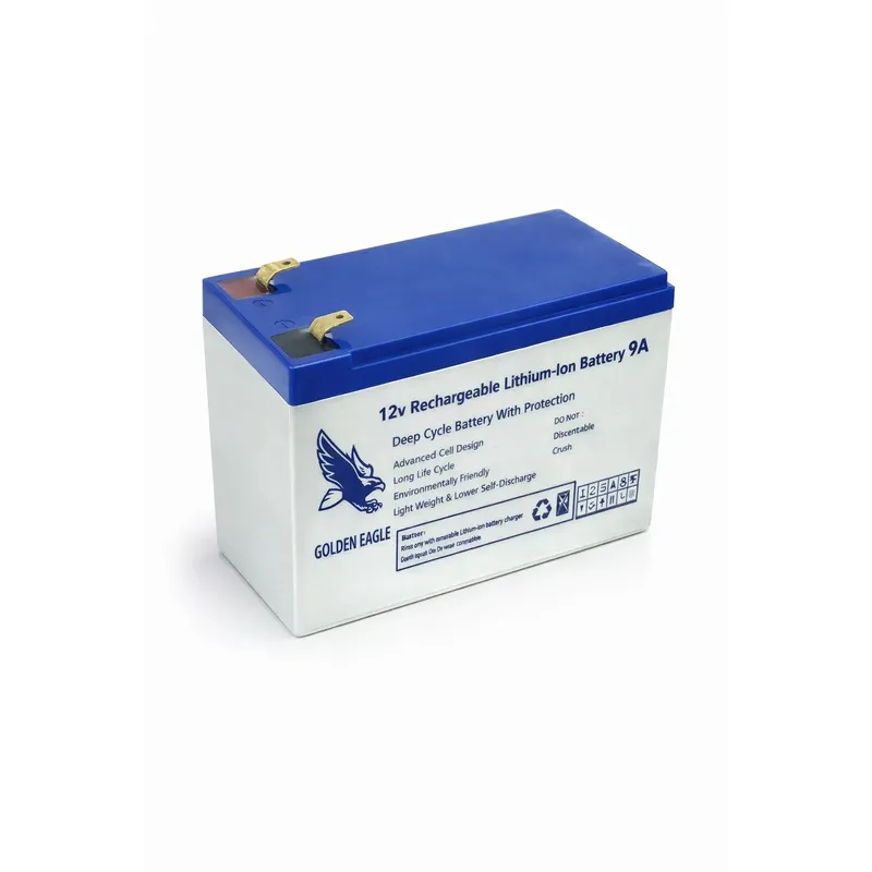 12V 9Ah Li-ion Battery with BMS, Lead-Acid Replacement