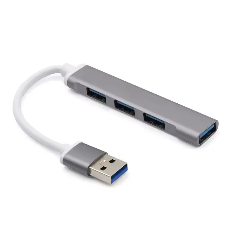 موزّع USB 3.0 بأربعة منافذ وهيكل سبائك ألومنيوم رفيع جدًا