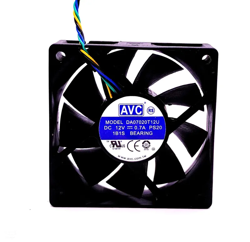 AVC DA07020T12U DC Brushless Fan 70x70x20mm 12V 0.7A 4-Pin