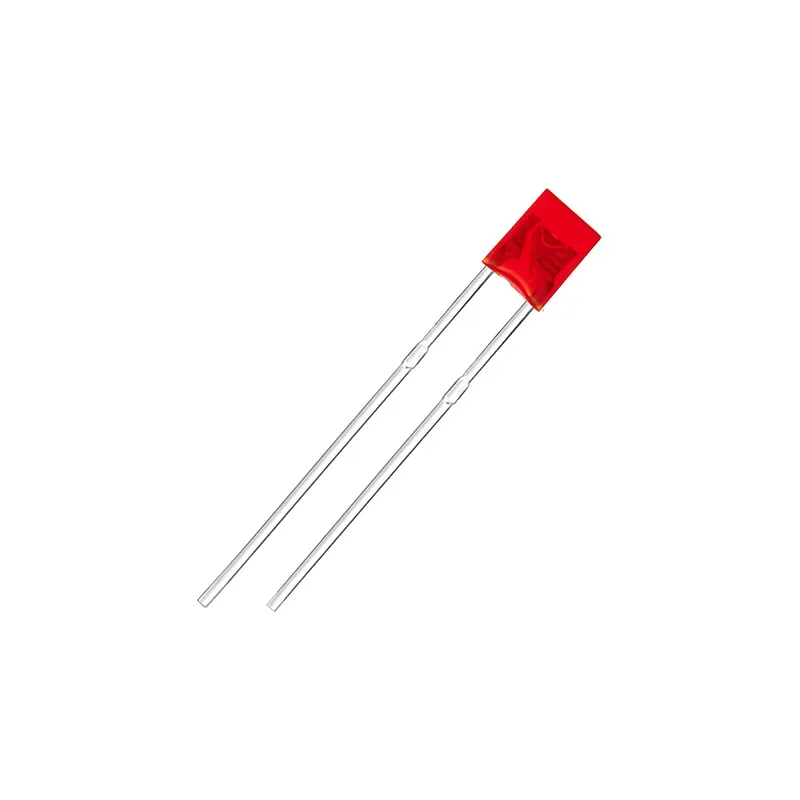Rectangular Red LED Through-Hole 2x3x4mm 620-625nm